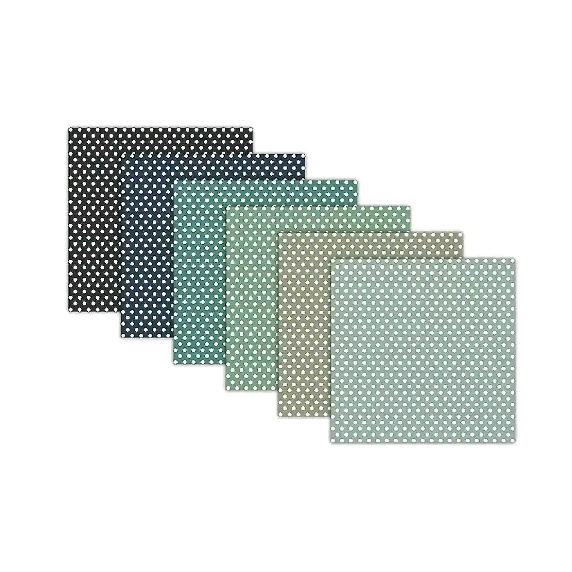 12pcs 6*6in Retro Polka Dot Circus Pattern DIY Material Scrapbooking