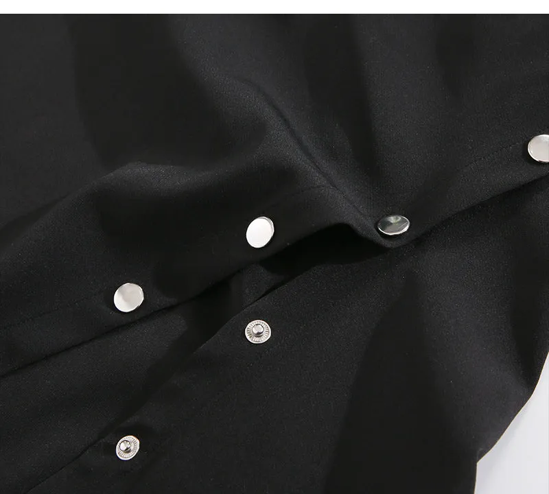 【24s Feb.】Unique Design PU Patchwork Skirt