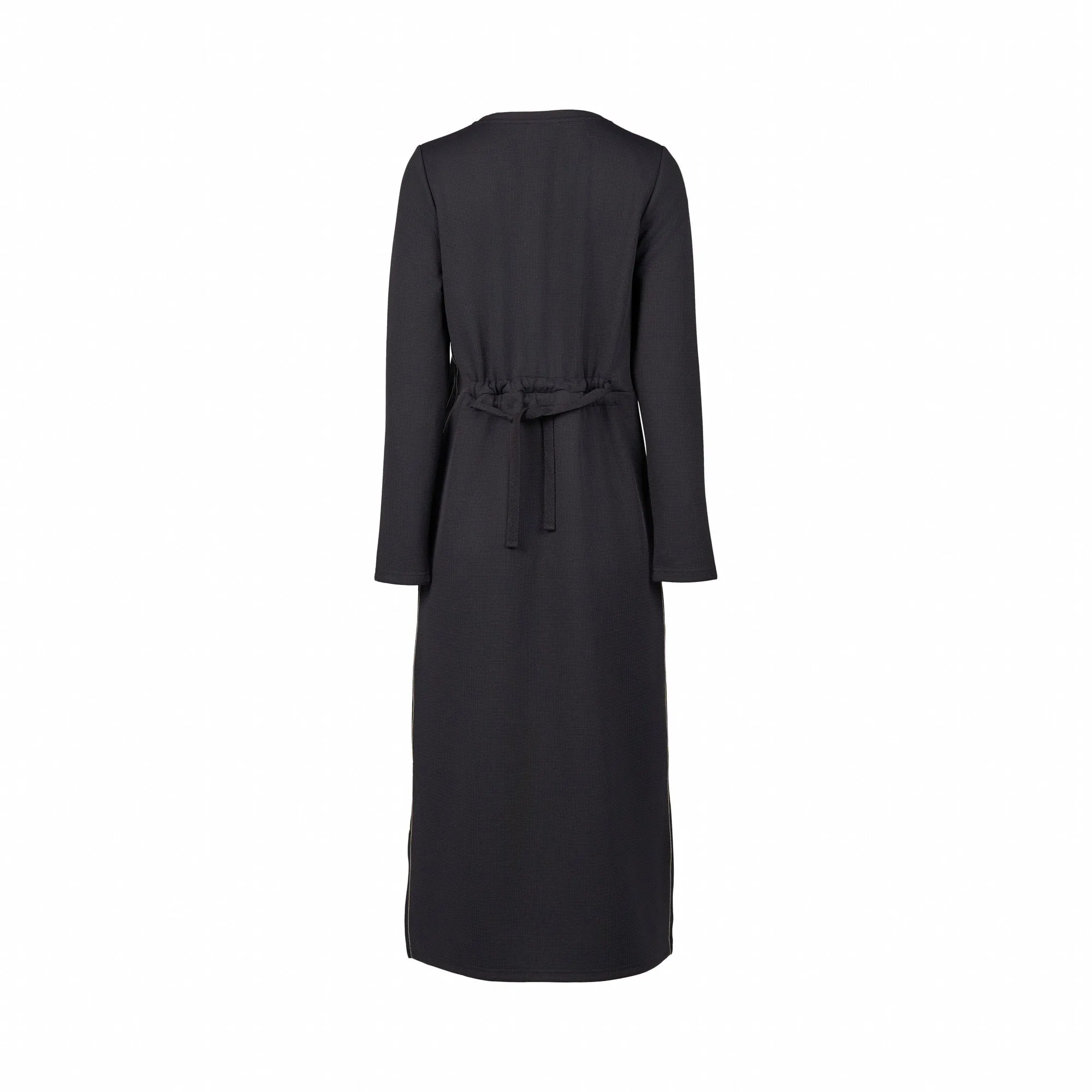 6110A   Vassalli Knit Dress -Ink/Cream