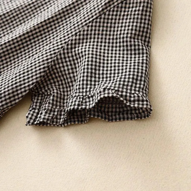 Artsy Patchwork Plaid Dress: Stylish Summer Statement.