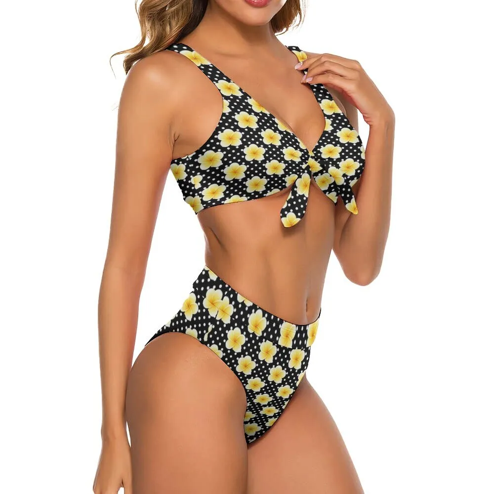 Bikini Set, Retro Swimsuit, Pinup style swimsuit, High Waist Bikini, Floral Bikini, Polka Dot Bikini, Two piece bikini set,Womens bikini set