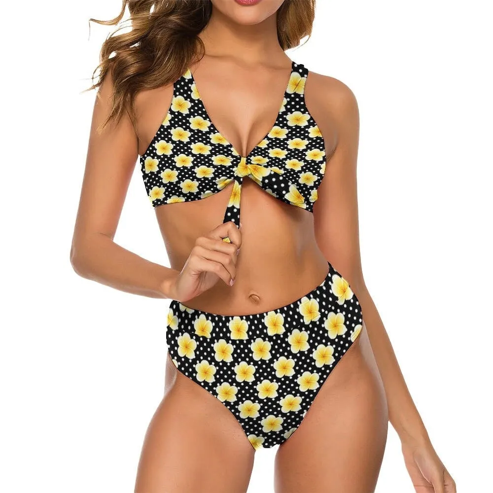 Bikini Set, Retro Swimsuit, Pinup style swimsuit, High Waist Bikini, Floral Bikini, Polka Dot Bikini, Two piece bikini set,Womens bikini set