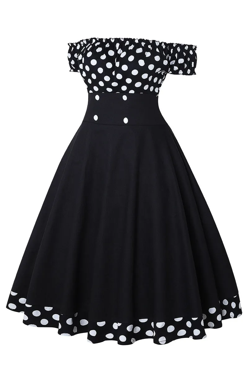BT3151 Polka Dots Midi Dress