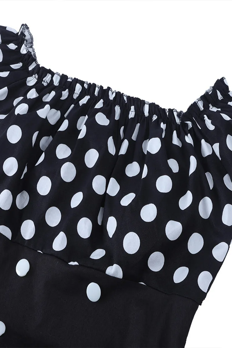 BT3151 Polka Dots Midi Dress