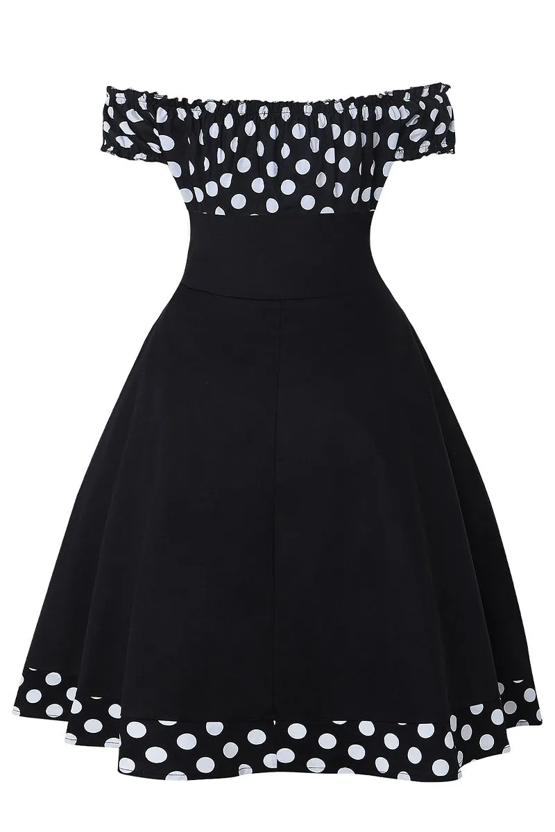 BT3151 Polka Dots Midi Dress