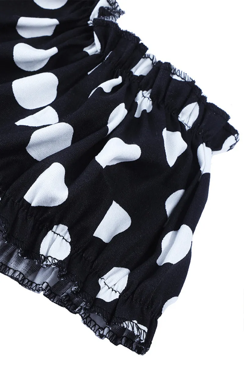 BT3151 Polka Dots Midi Dress