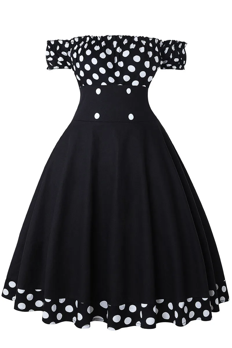 BT3151 Polka Dots Midi Dress