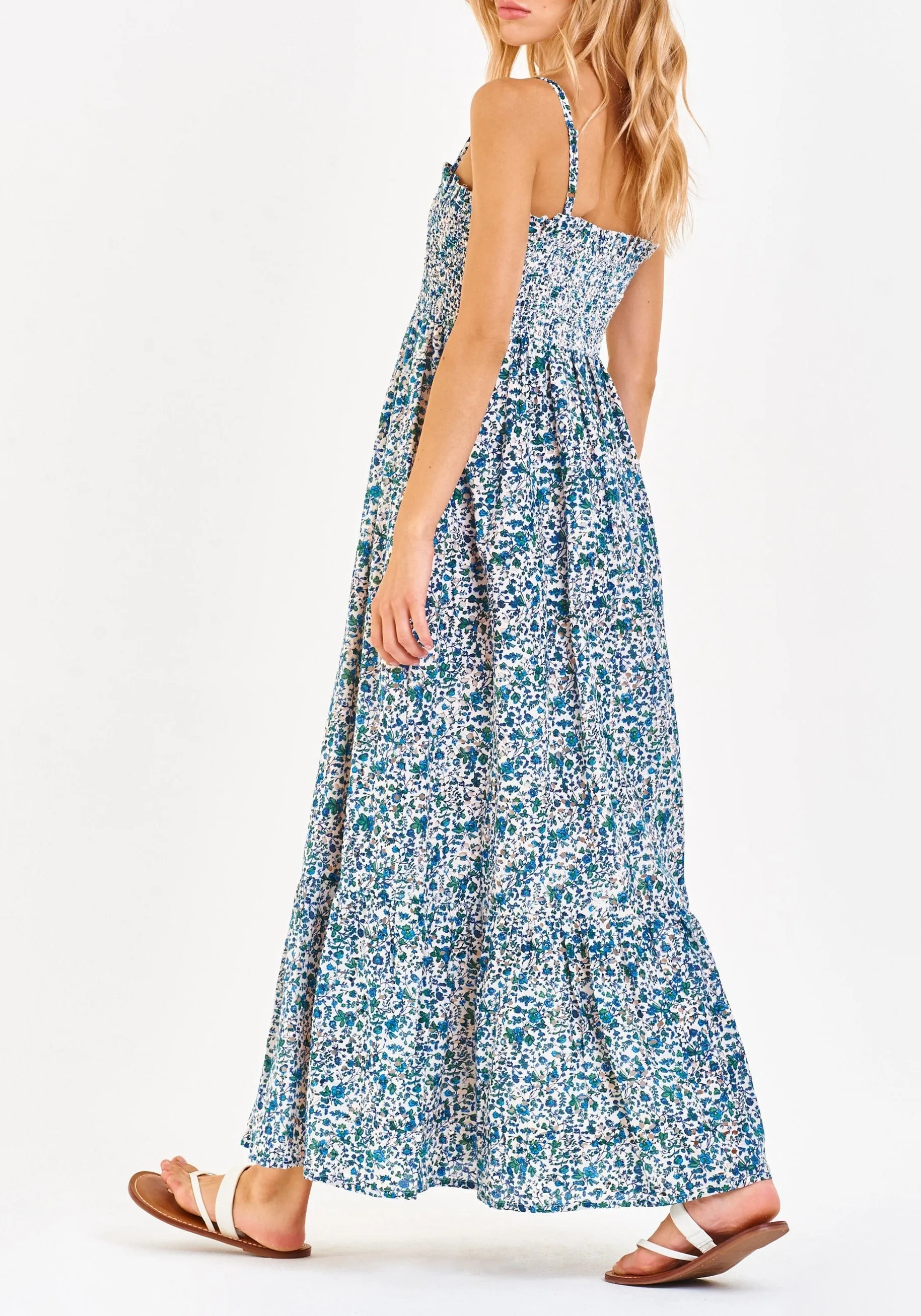 CAITLYN SMOCKED BODICE DRESS FELICITY