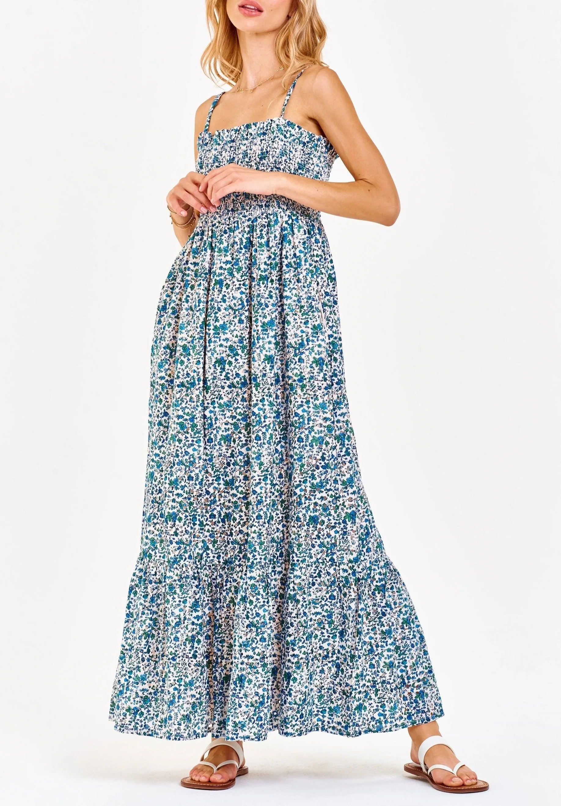CAITLYN SMOCKED BODICE DRESS FELICITY