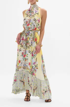 Camilla - Flor Fantastica Necktie Dress with Elasticated Waist