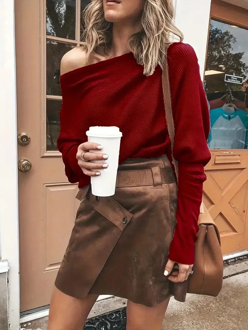 Casual One Shoulder Top