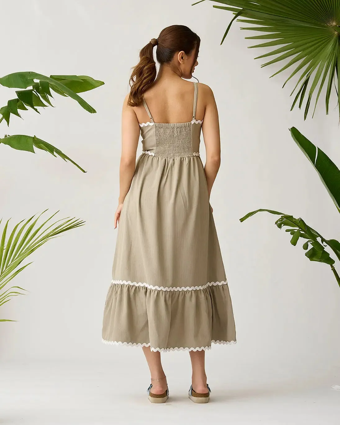 Coastal Breeze Lace Overlay Dress