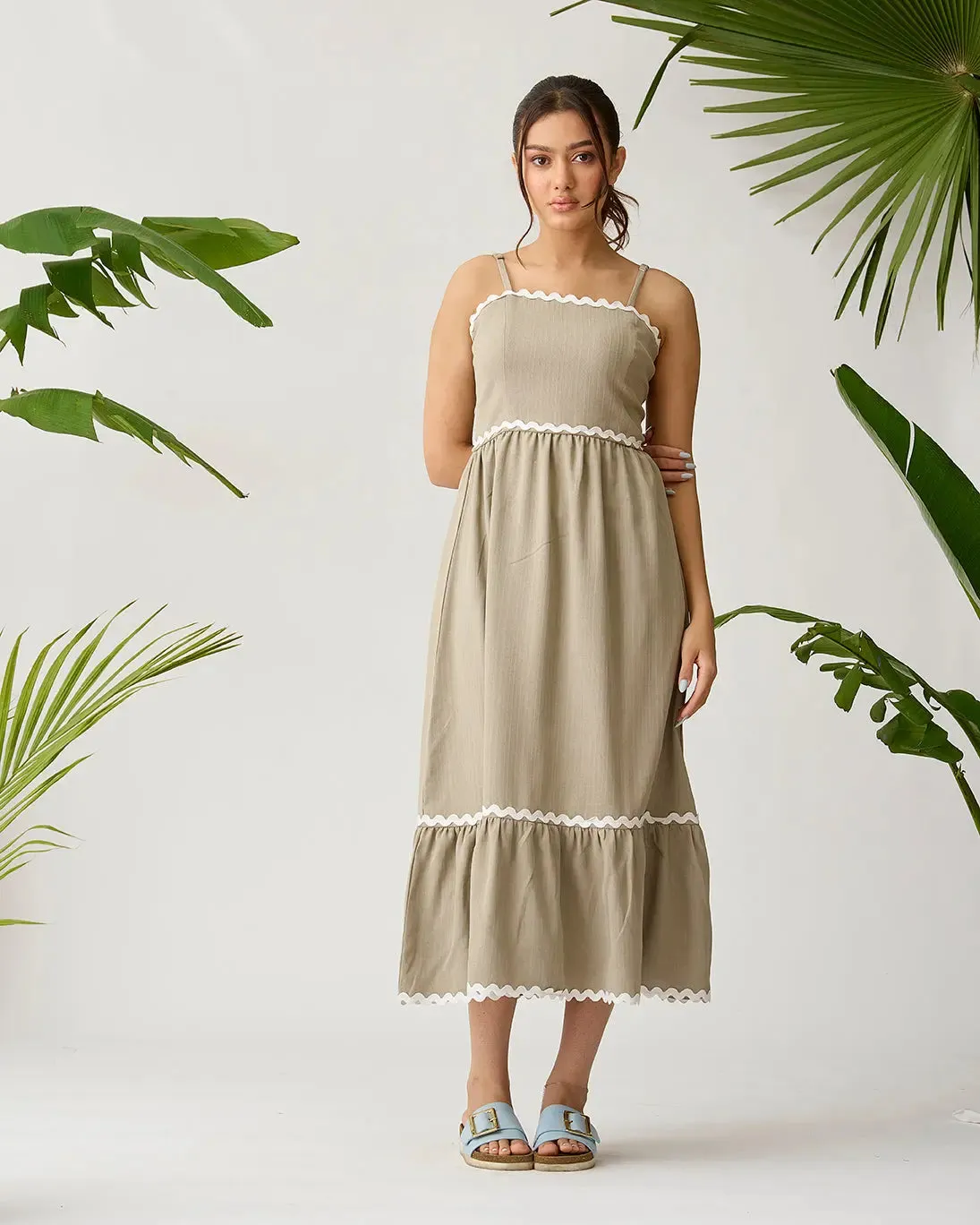 Coastal Breeze Lace Overlay Dress