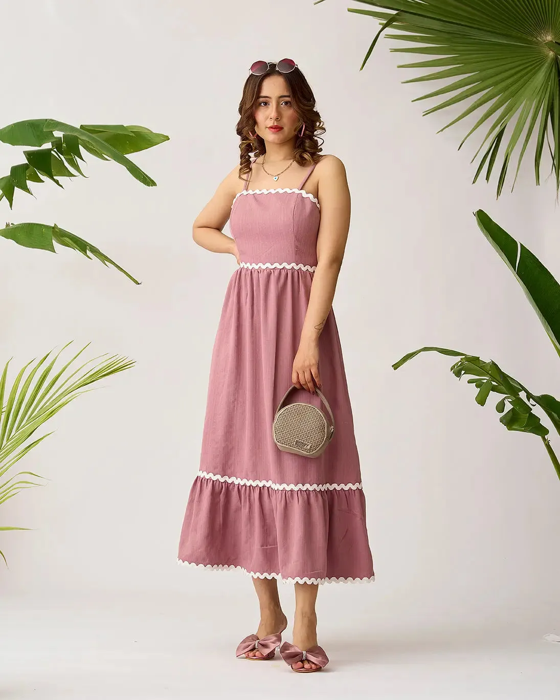 Coastal Breeze Lace Overlay Dress