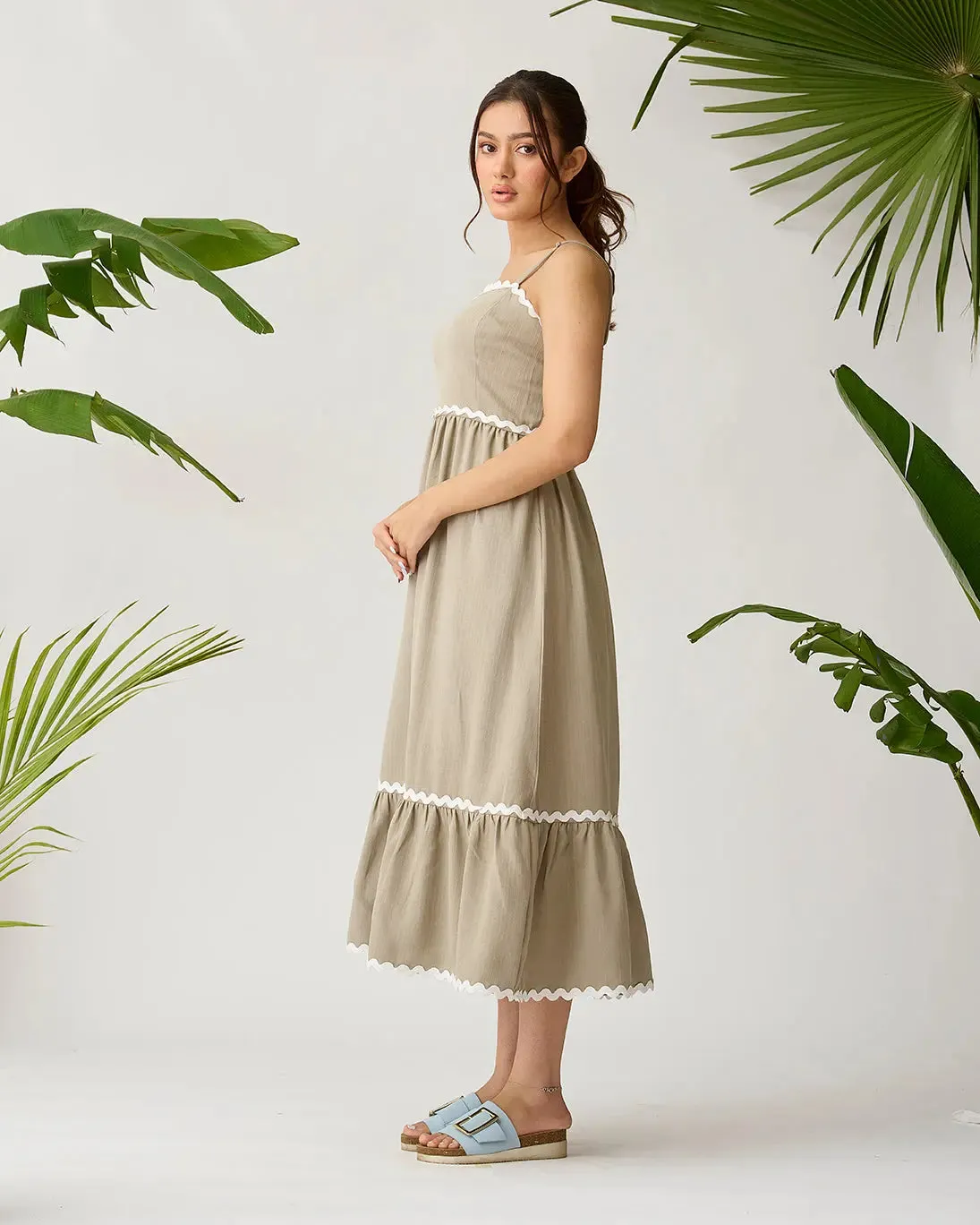 Coastal Breeze Lace Overlay Dress