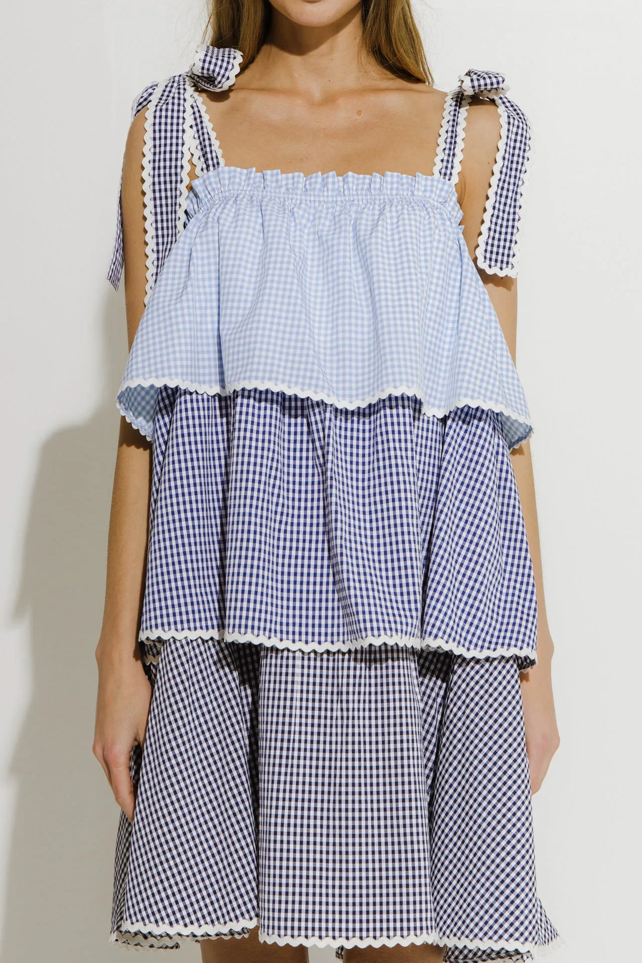 Colorblock Tiered Dress