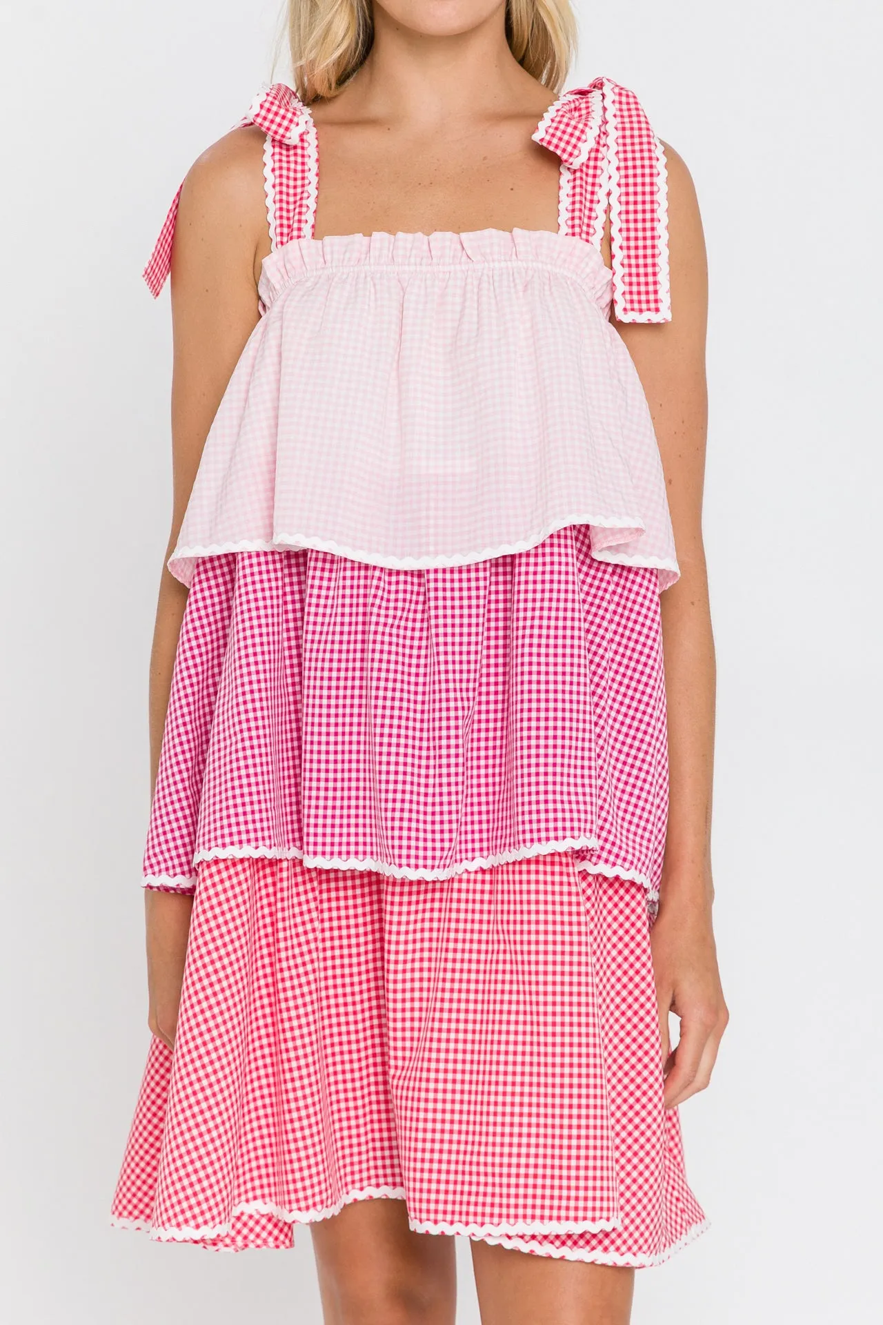 Colorblock Tiered Dress