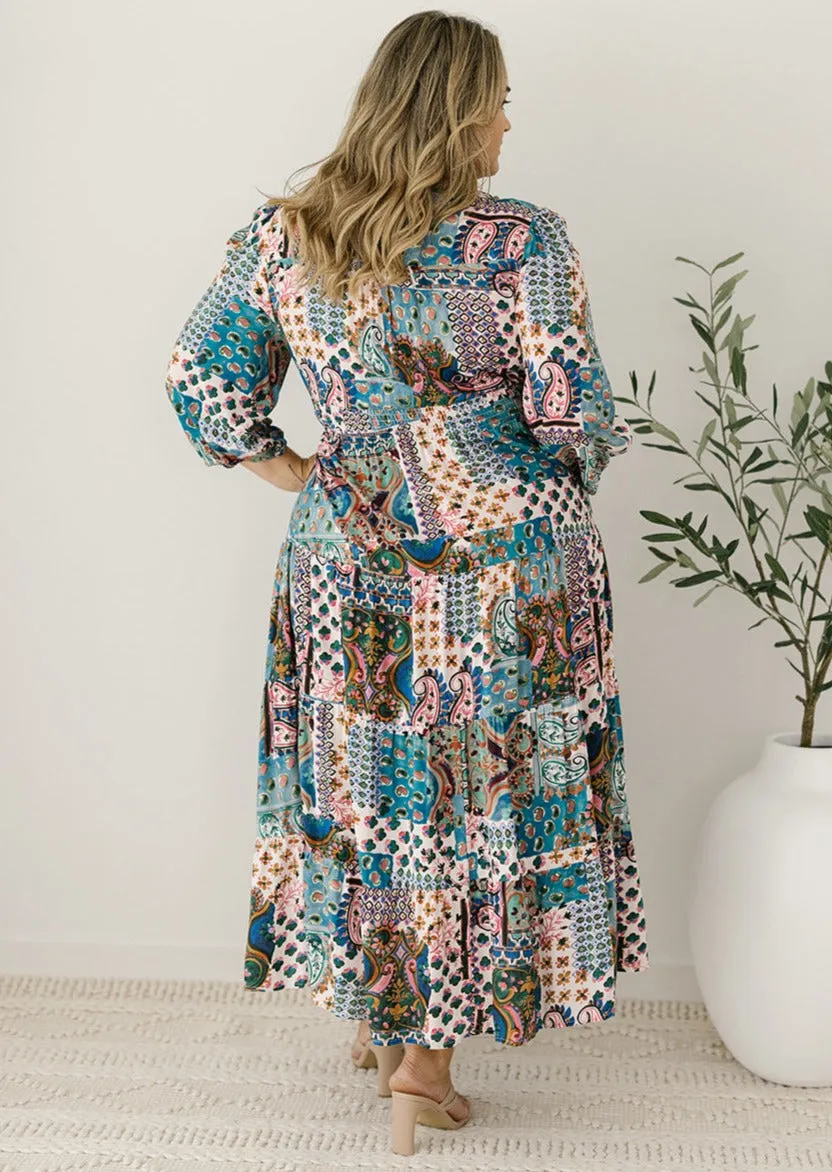 Cynthia Midi Dress in Lunar