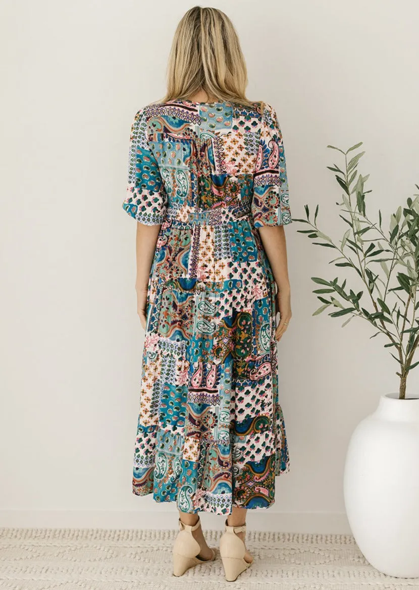 Cynthia Midi Dress in Lunar