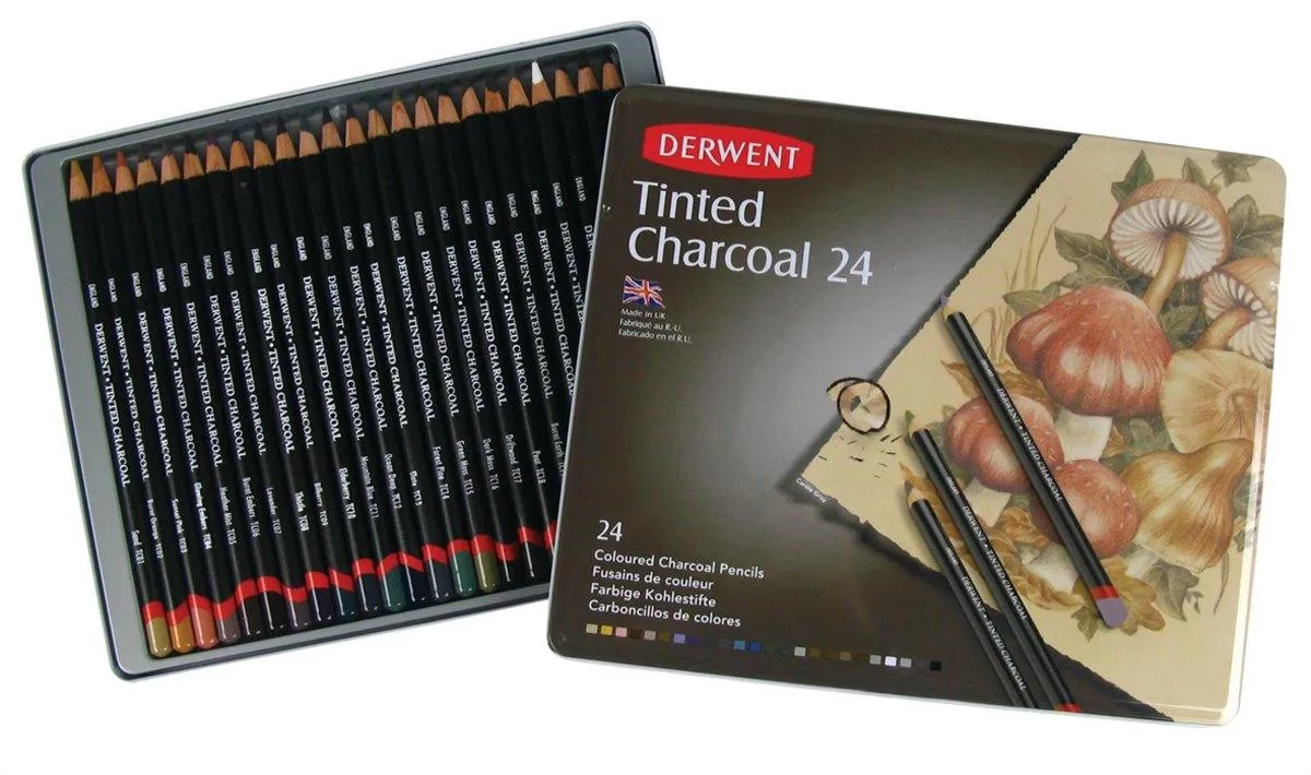 Derwent Professional Tinted Charcoal Pencil Sets