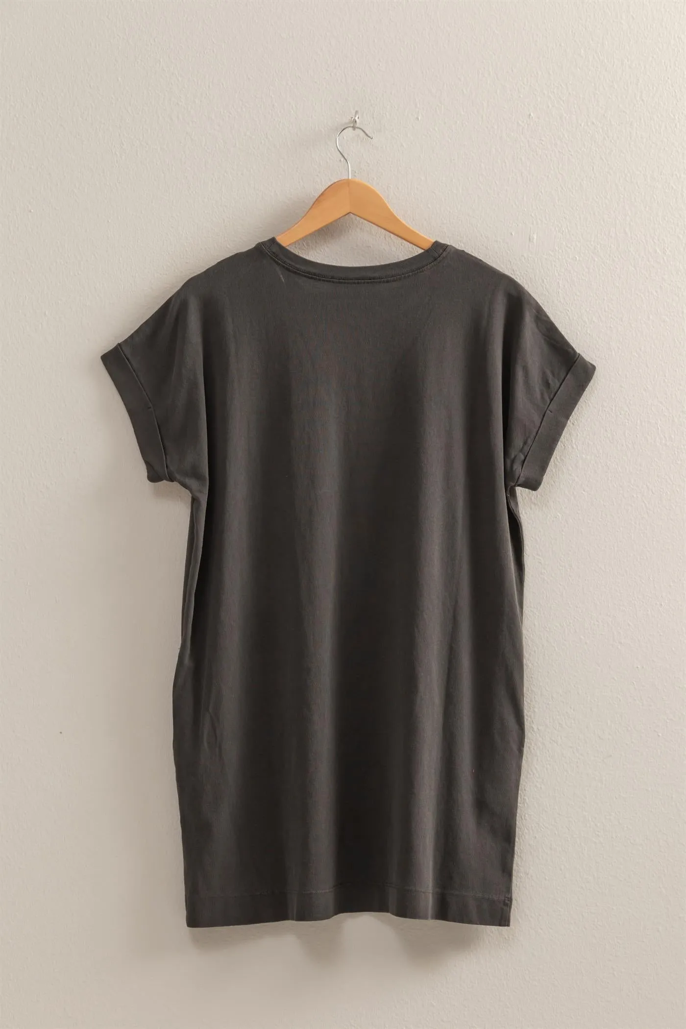 DZ25A916-Unwind In Style T Shirt Mini Dress