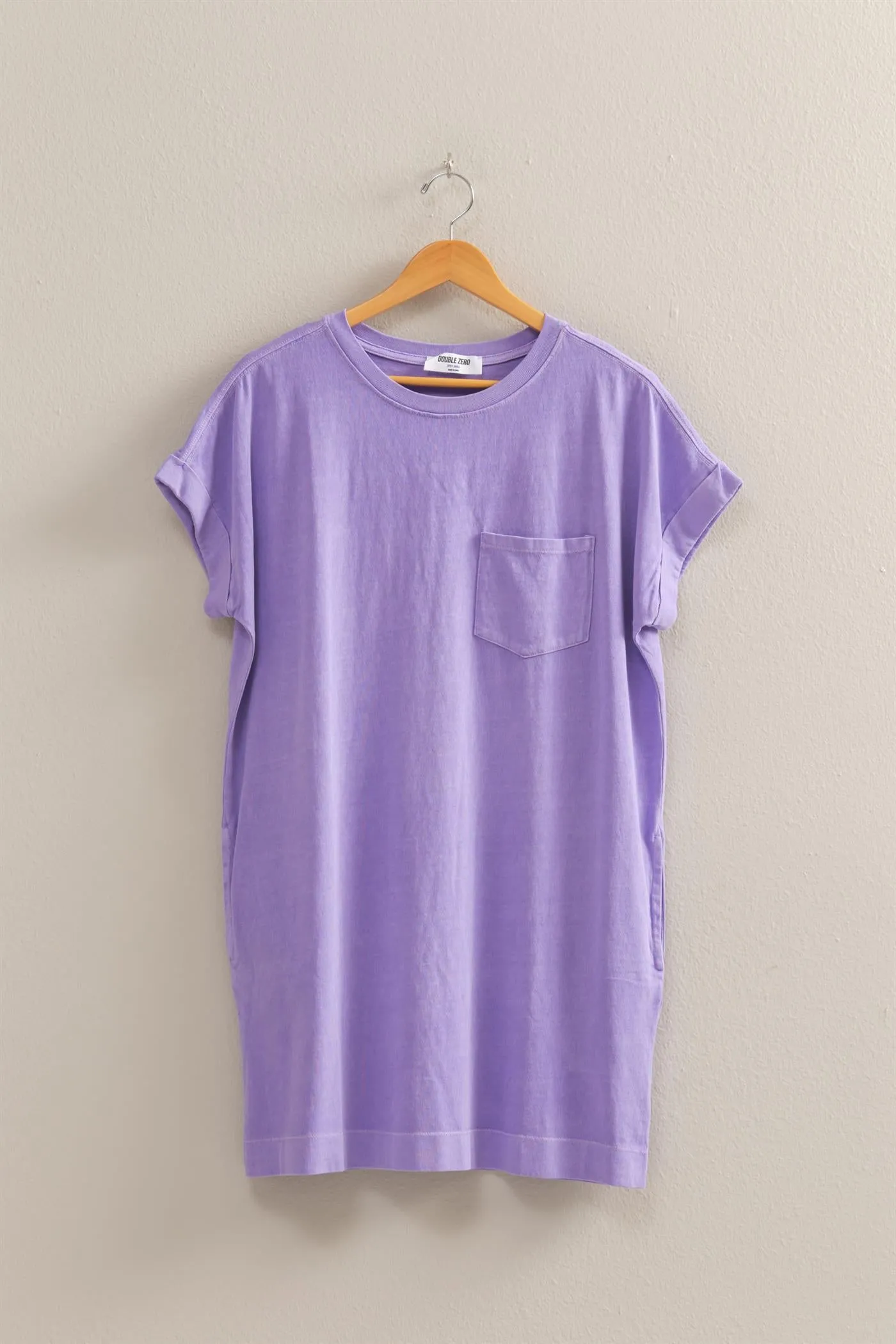 DZ25A916-Unwind In Style T Shirt Mini Dress