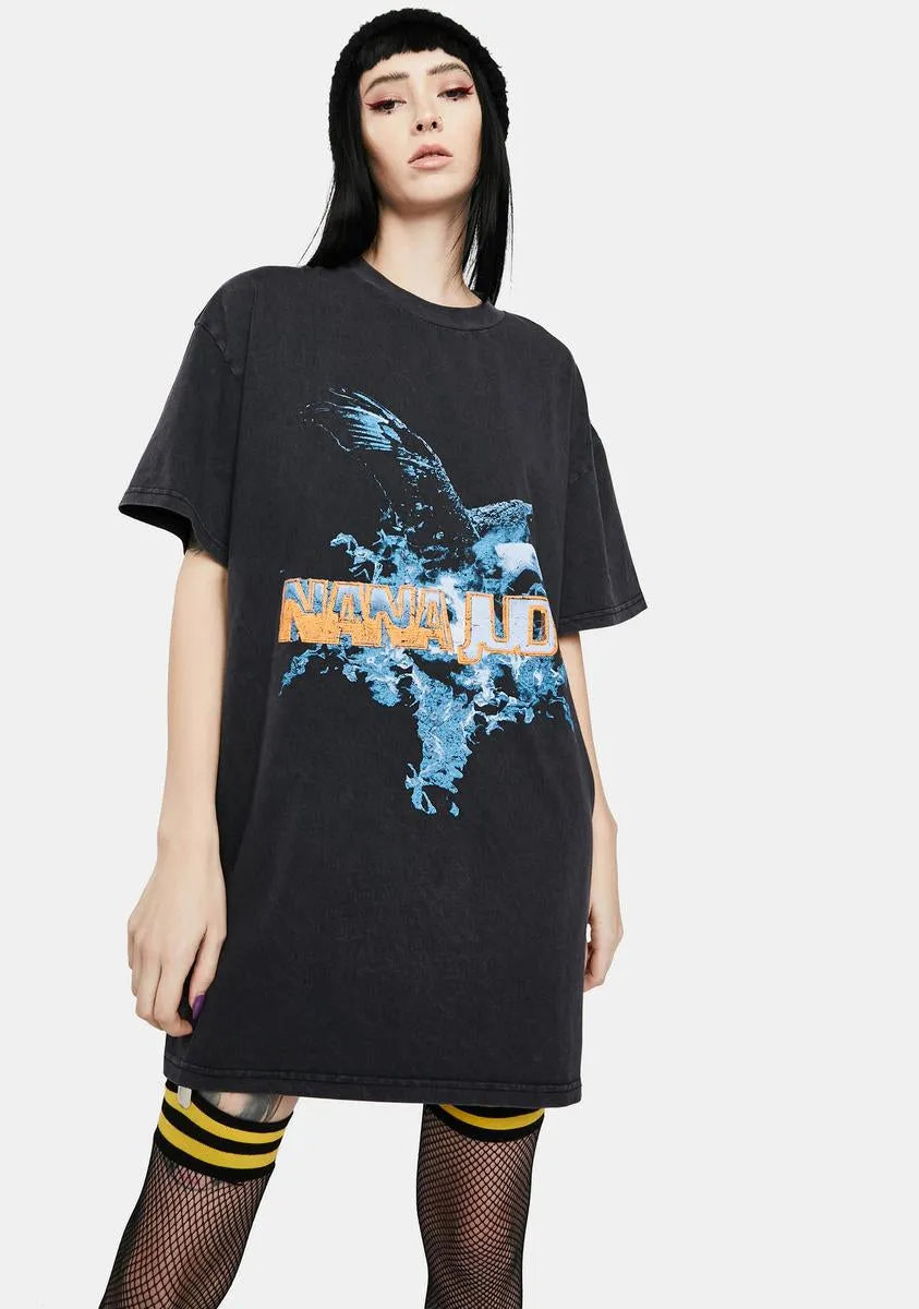 Fly High Graphic Tee Dress