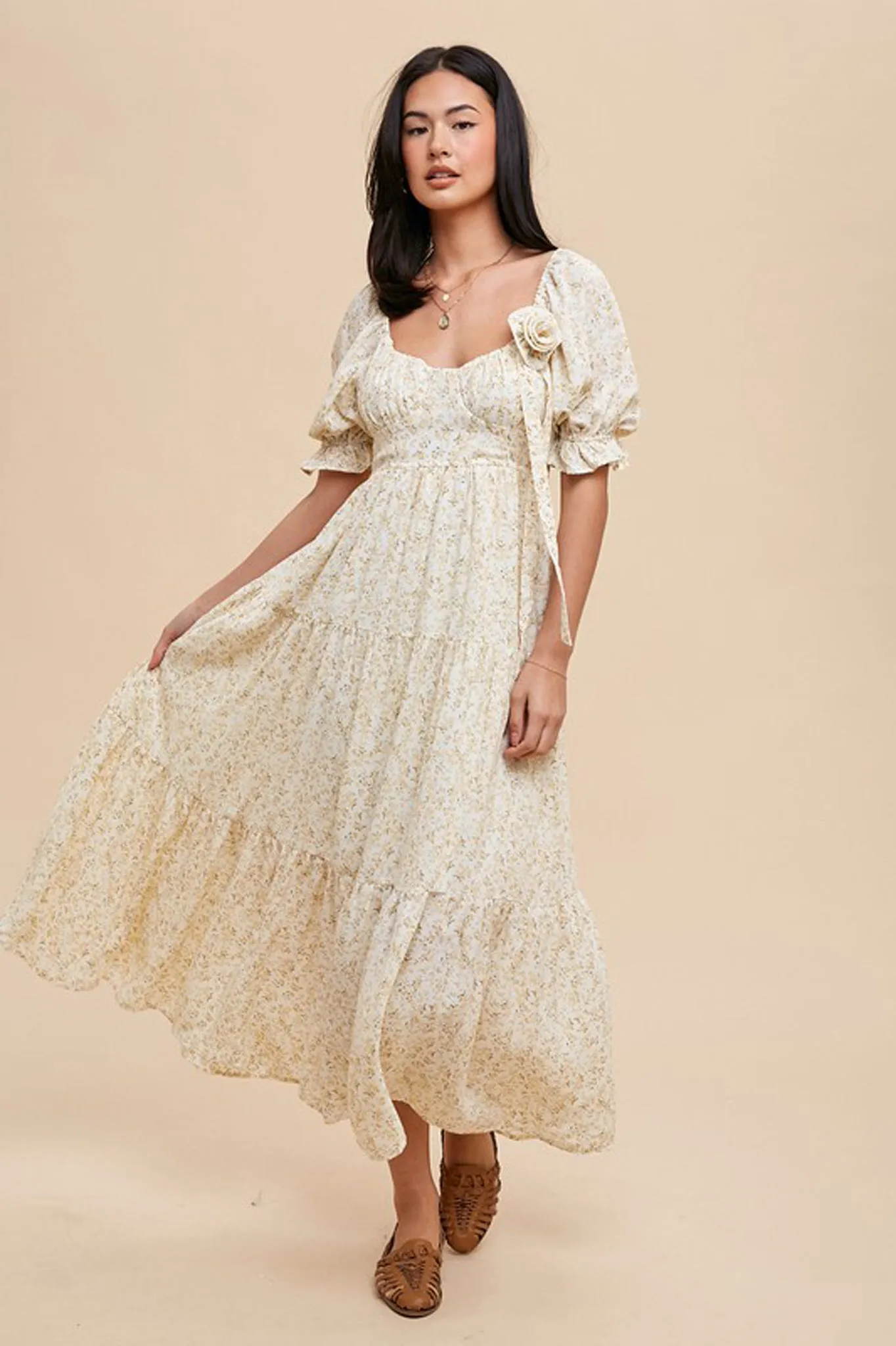 Garden Party Tiered Floral Dress
