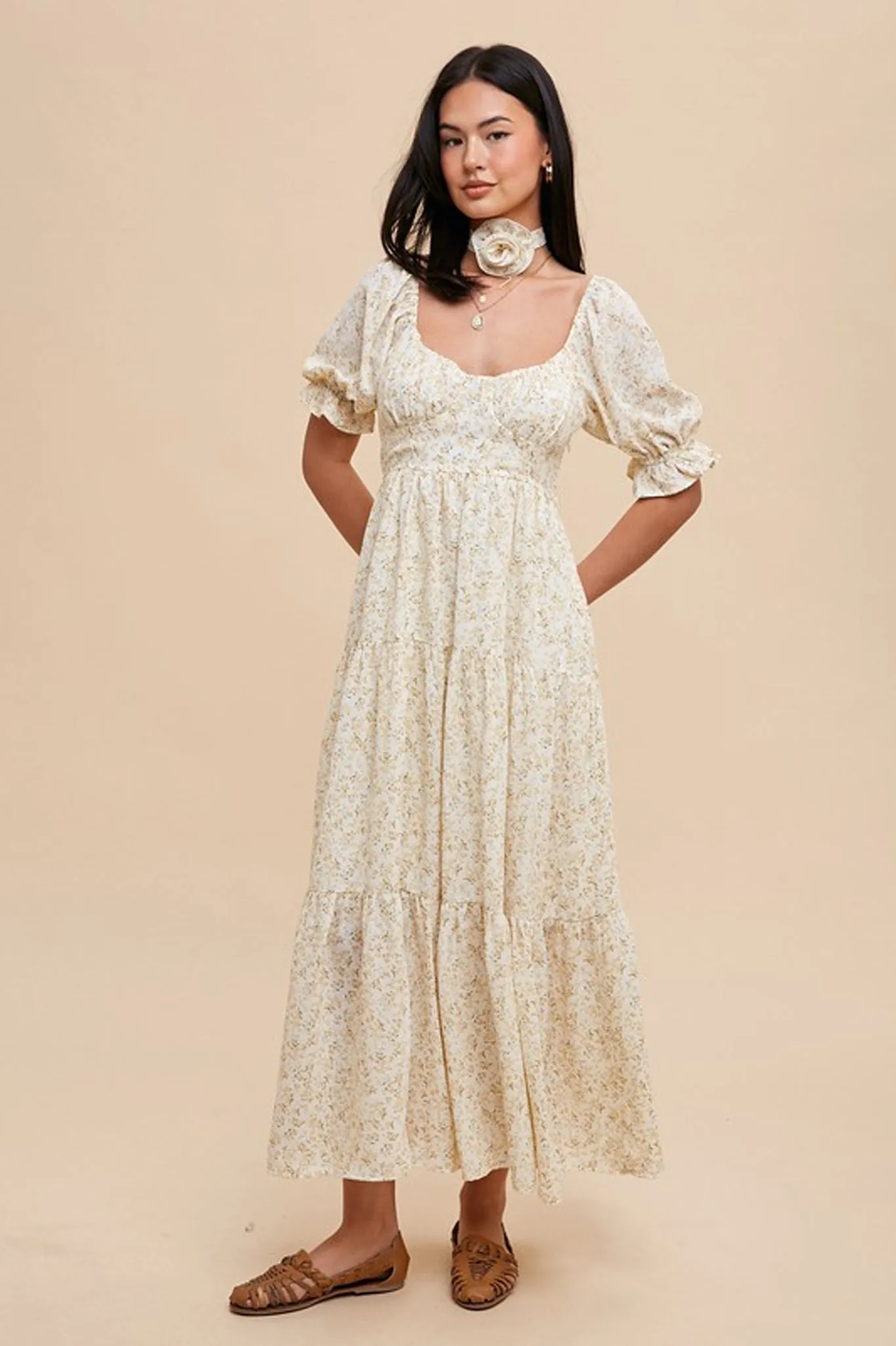 Garden Party Tiered Floral Dress