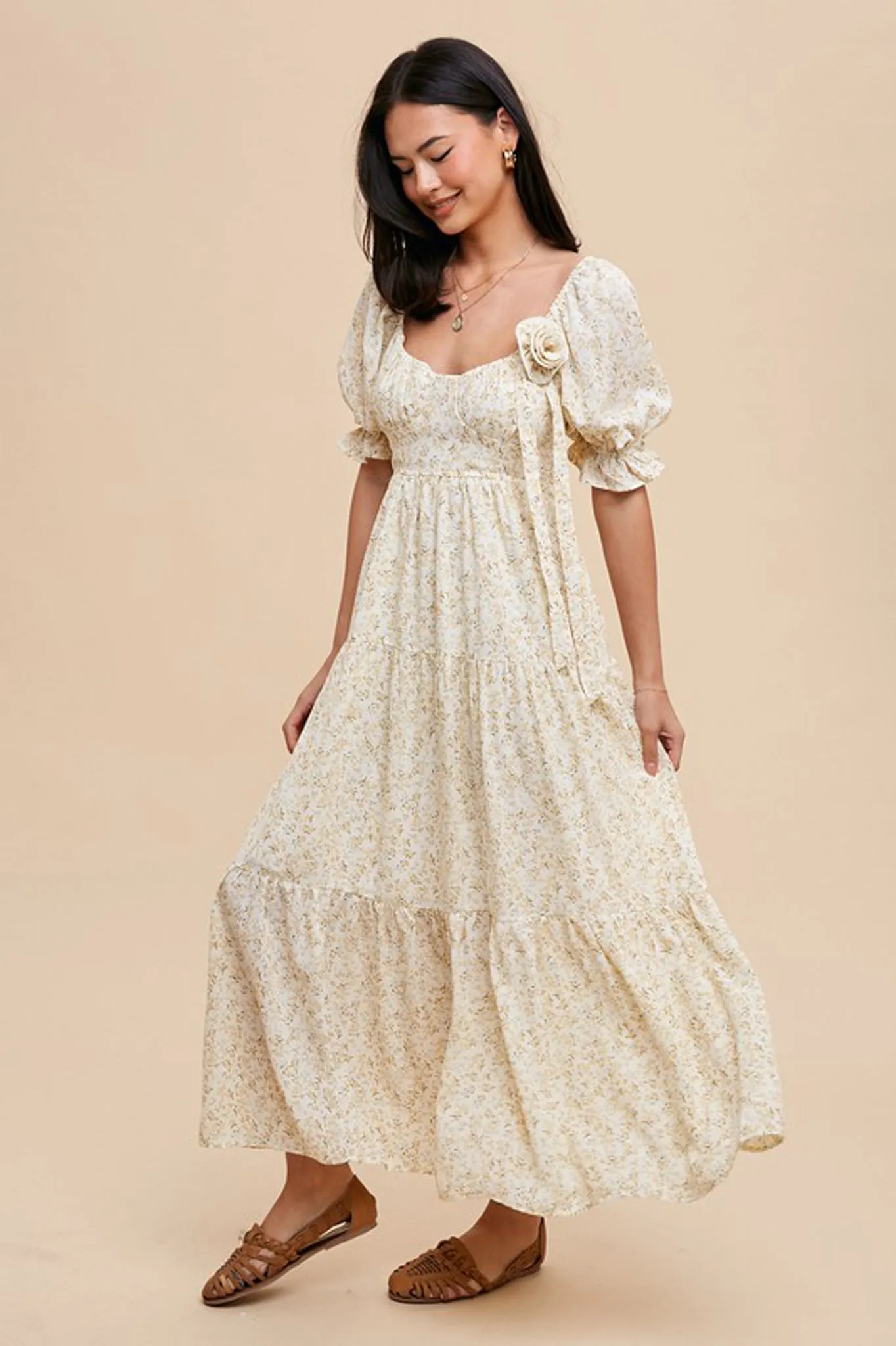 Garden Party Tiered Floral Dress
