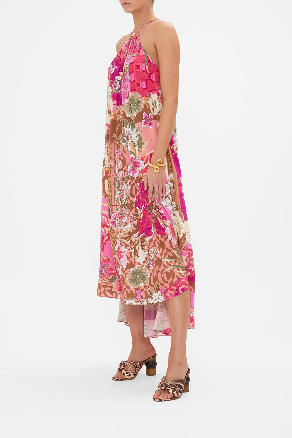 GATHER NECK HALTER MAXI DRESS A GIRL NAMED FLORENCE