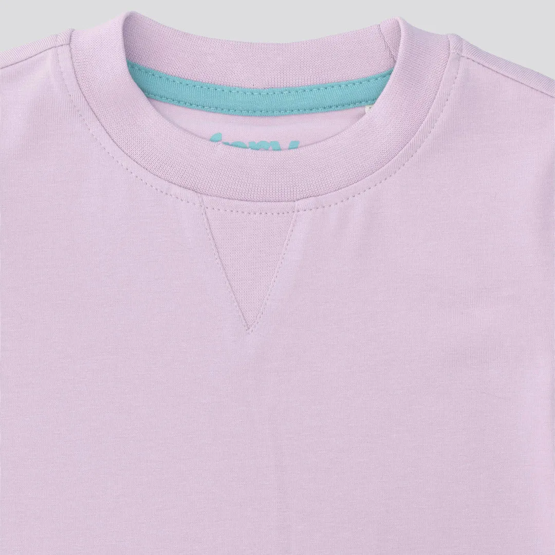 Girls T-Shirt Dress _ 153433 _ Lilac
