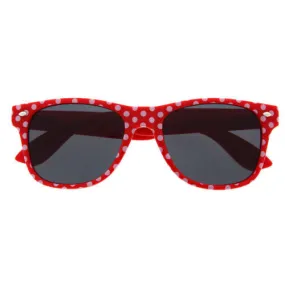 grinderPUNCH Retro Wayfarer Inspired Classic Sunglasses Cute Polka Dot
