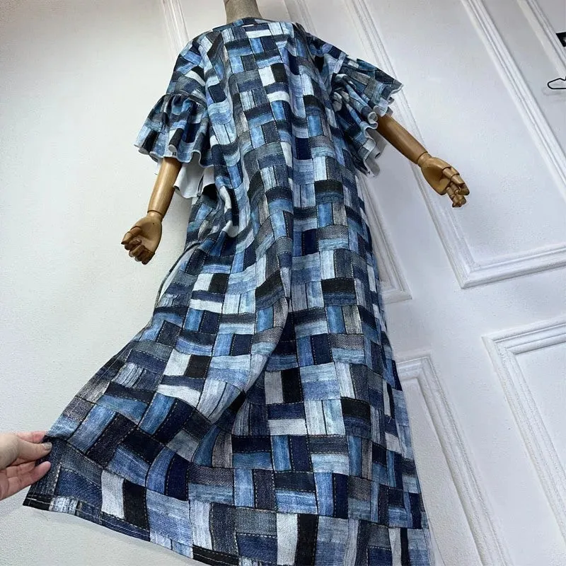Harmony Patch Kaftan Dress