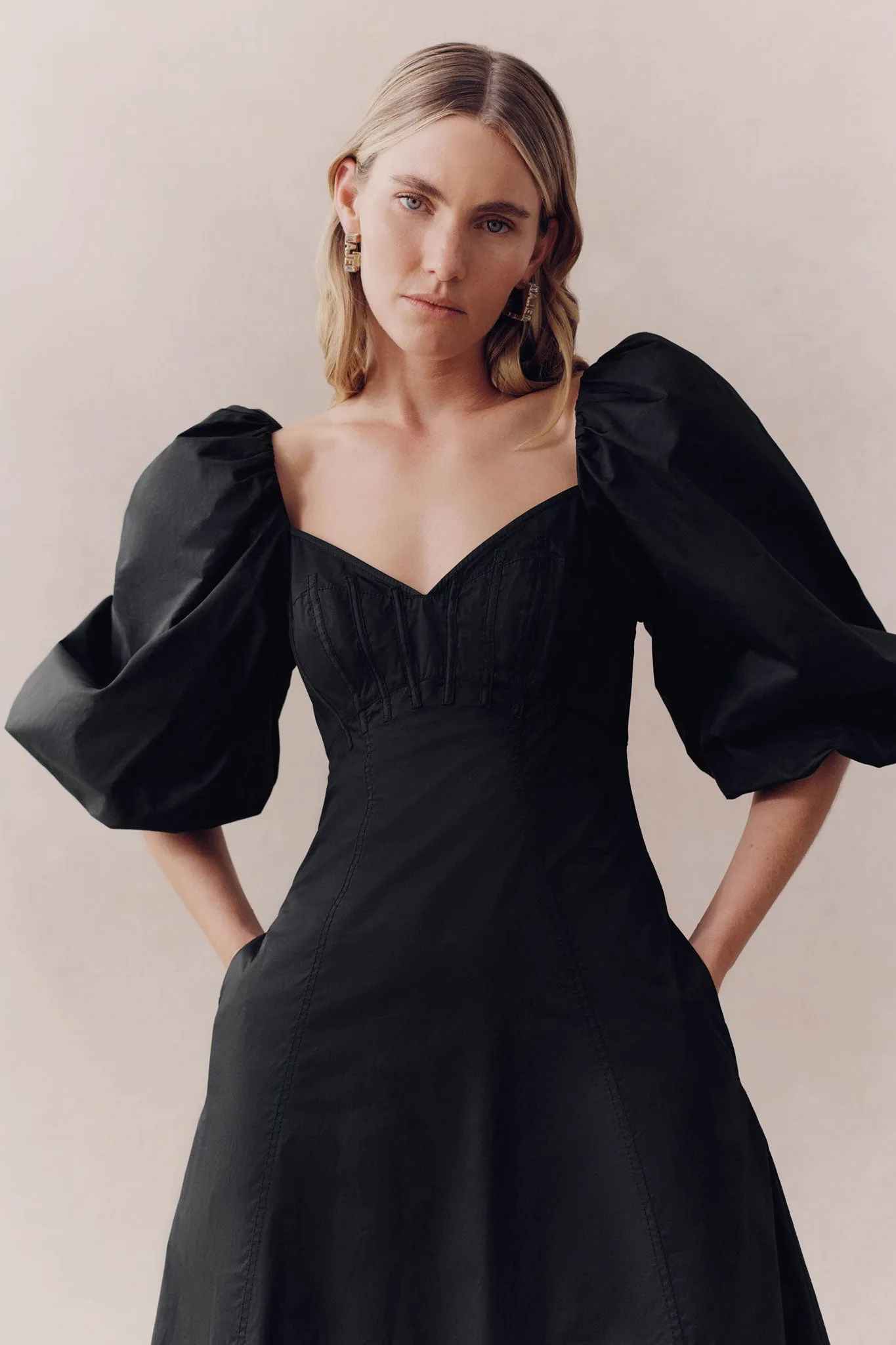 Hester Corsetted Midi Dress
