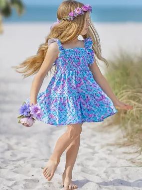 I Washed Up Like This Mermaid Ruffle Sundress