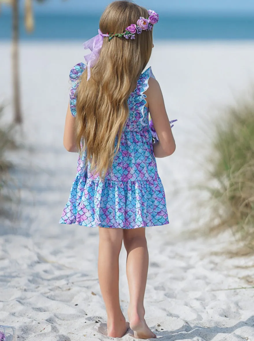 I Washed Up Like This Mermaid Ruffle Sundress