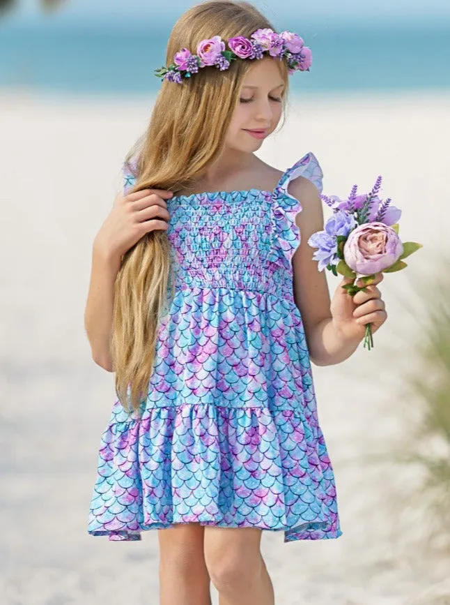 I Washed Up Like This Mermaid Ruffle Sundress