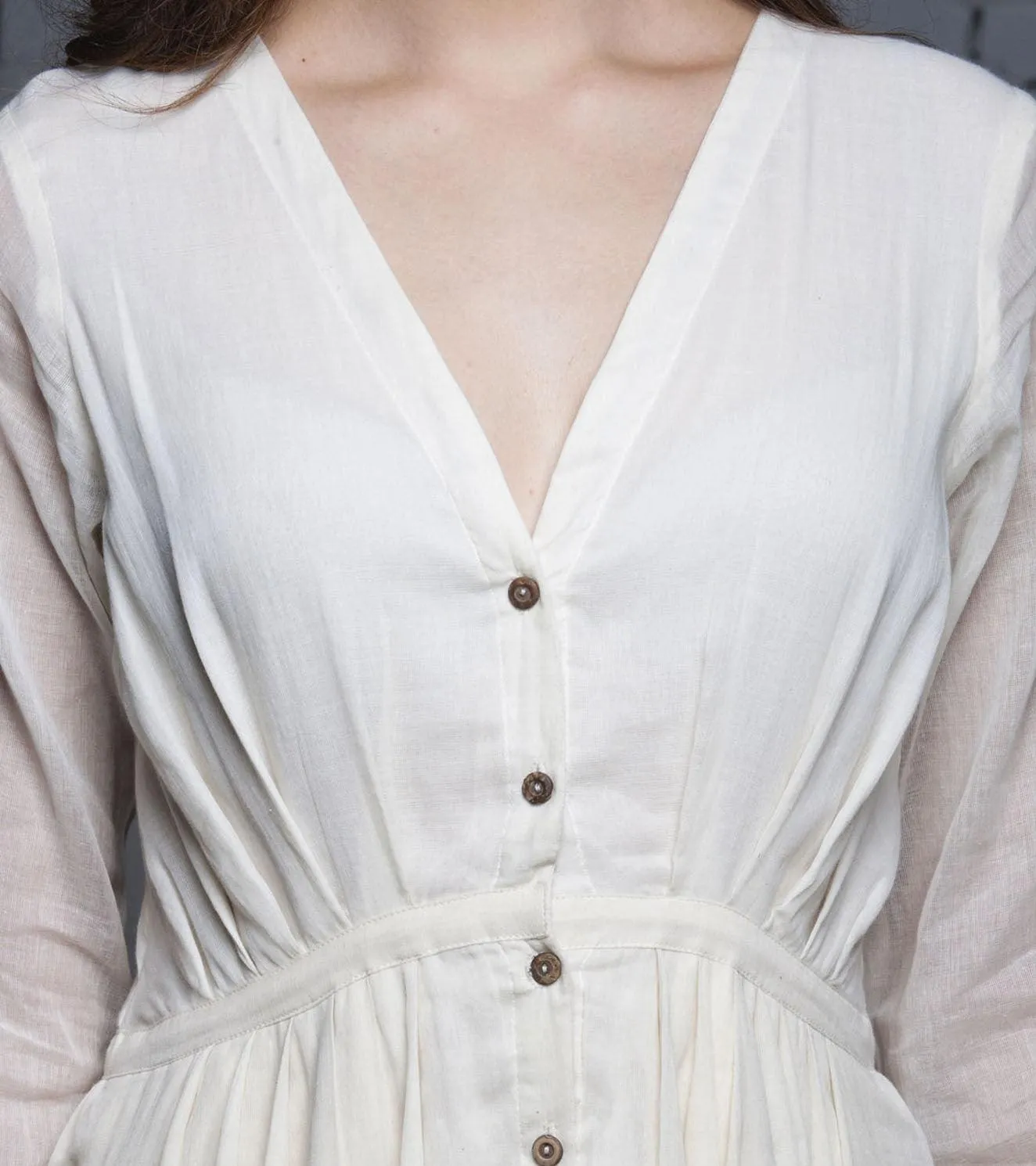 Ivory Cotton Gown
