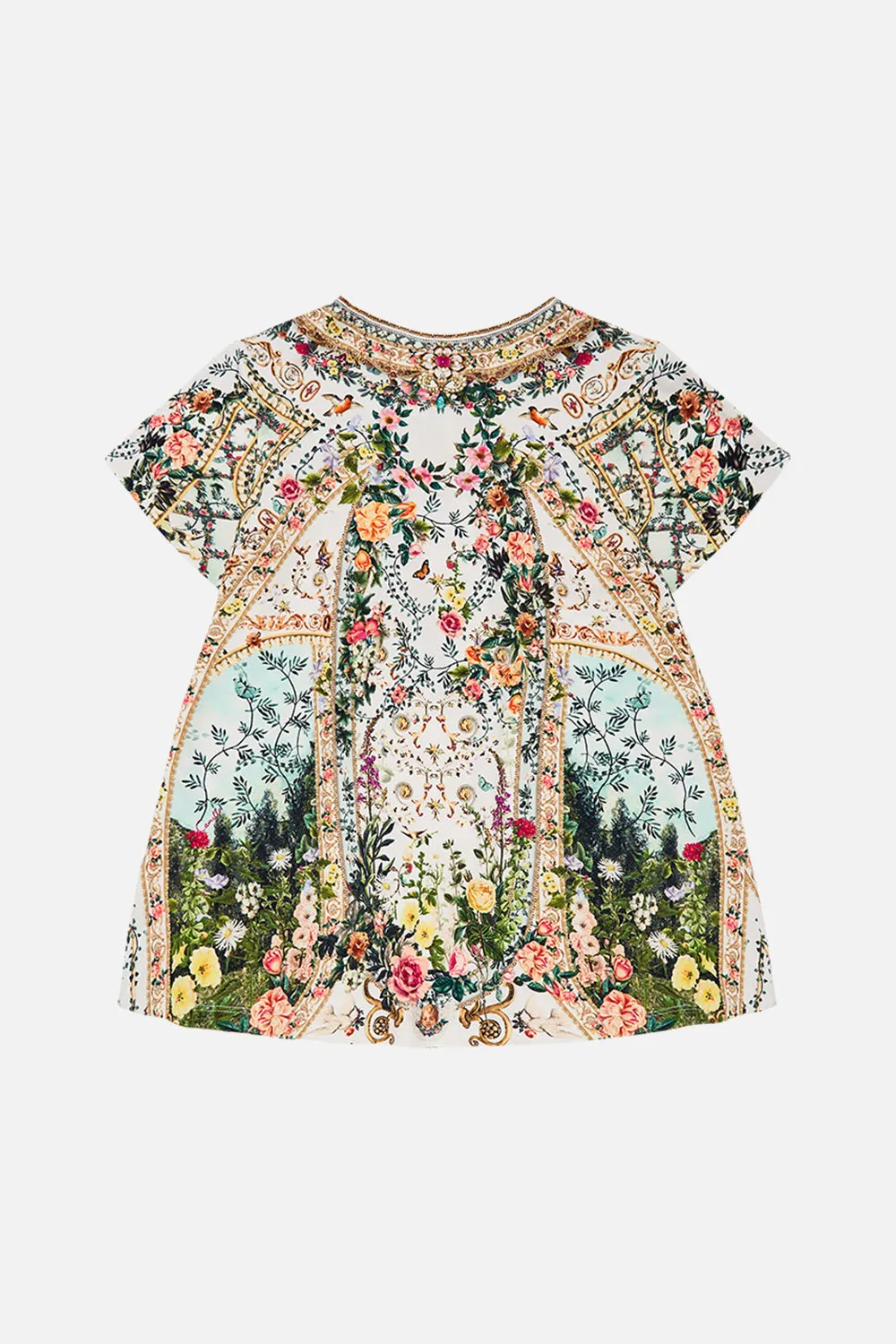 KIDS T-SHIRT DRESS WITH FLARE HEM 4-10 RENAISSANCE ROMANCE