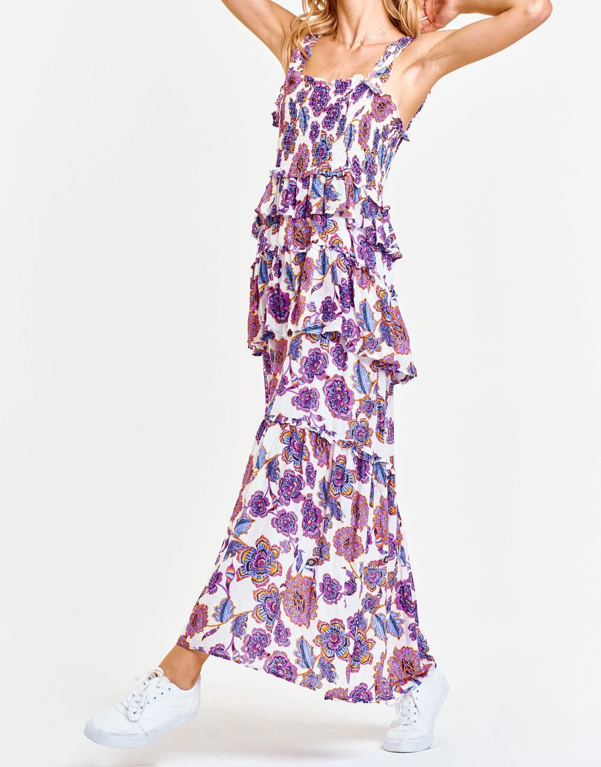 LIA RUCHED STRAP DRESS DAY DREAMER