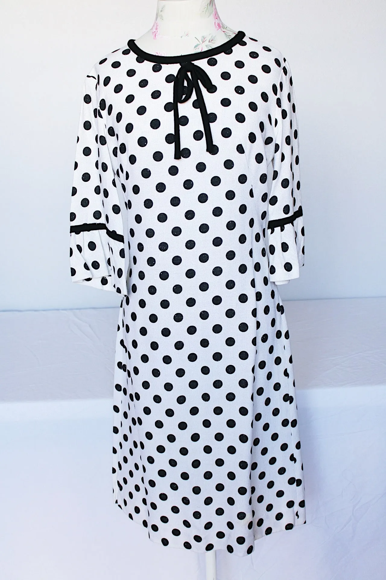 Linen Polka Dot Dress