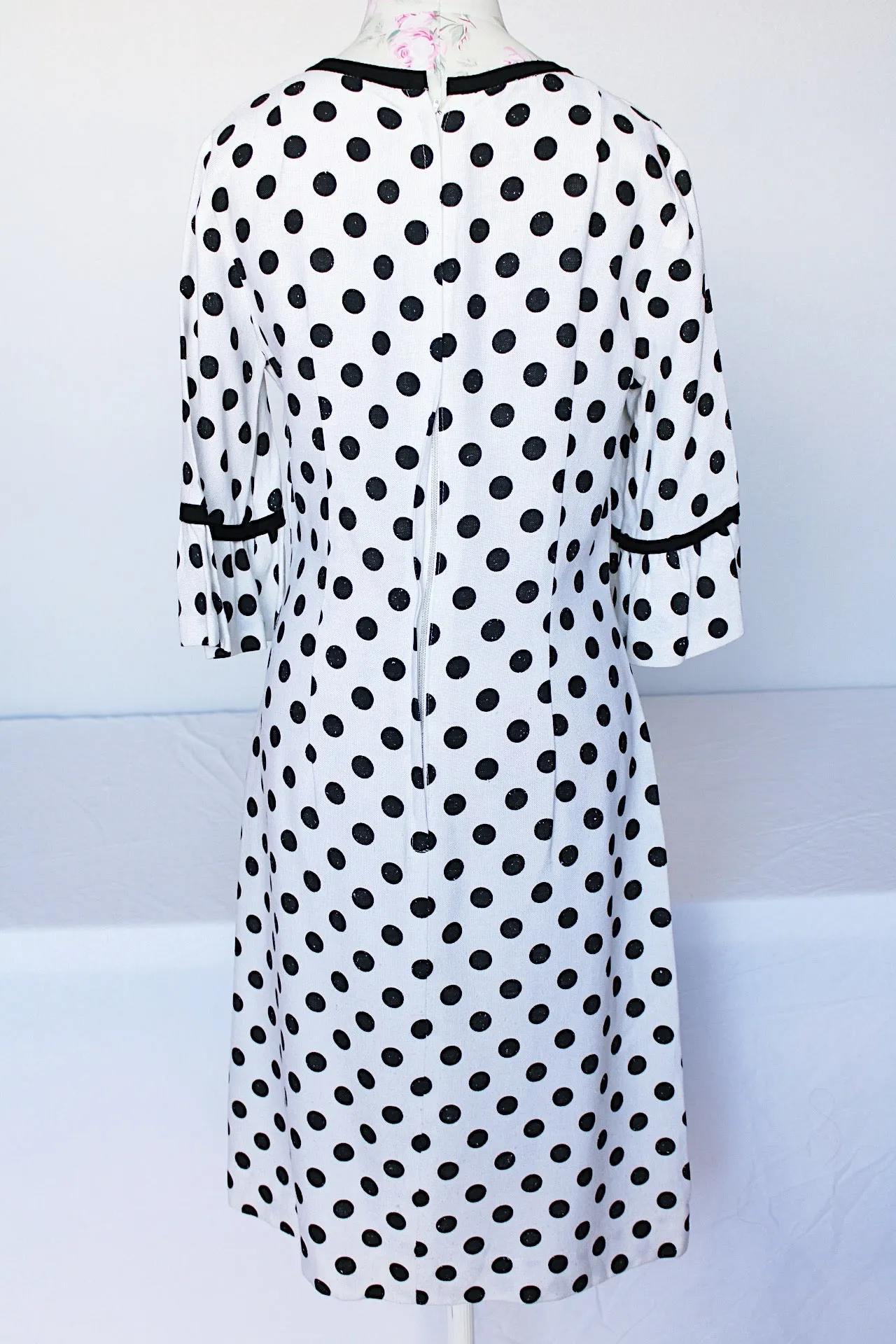 Linen Polka Dot Dress