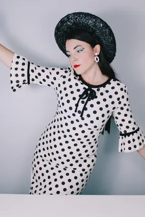Linen Polka Dot Dress
