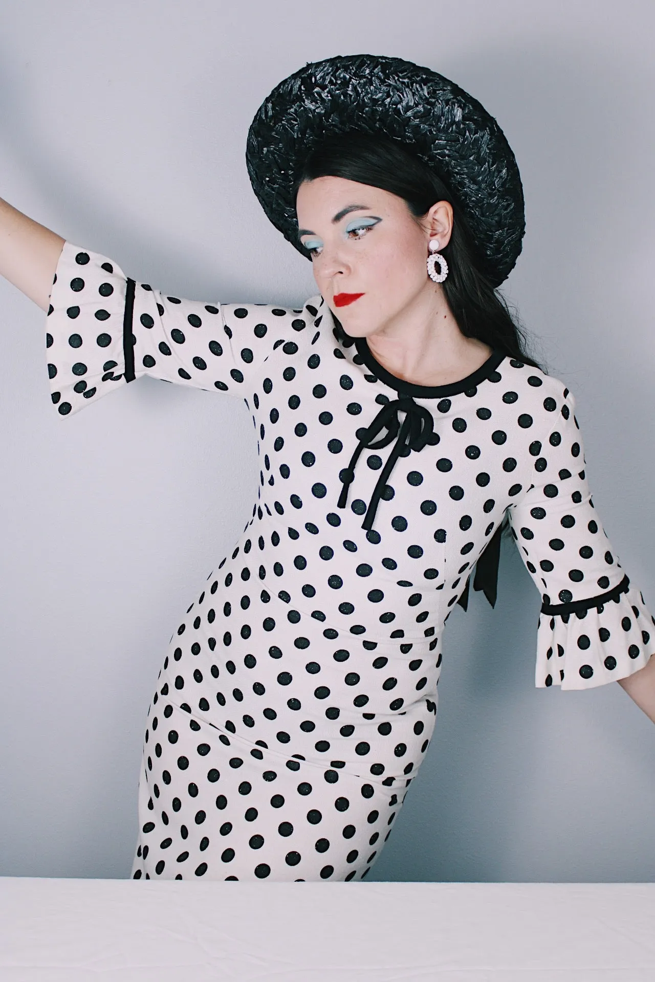 Linen Polka Dot Dress