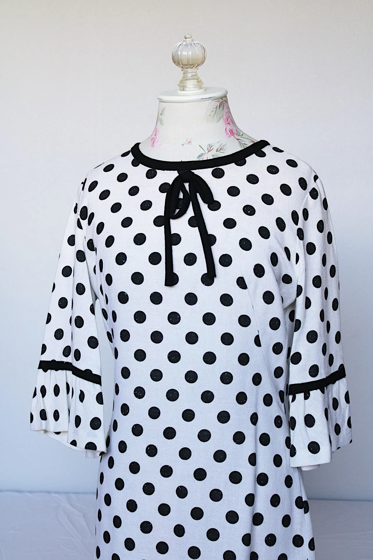Linen Polka Dot Dress
