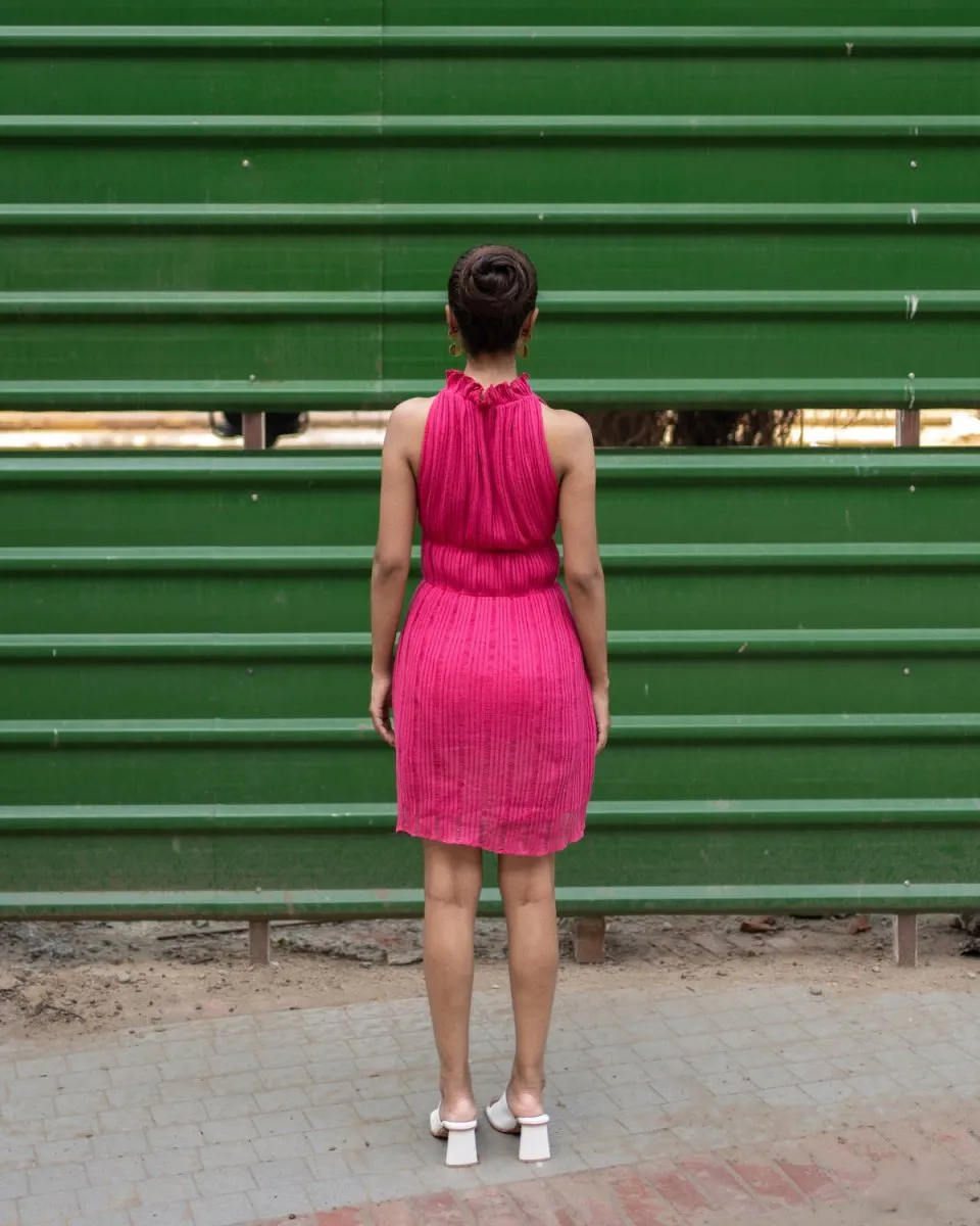 Mia Dress - Bright Pink