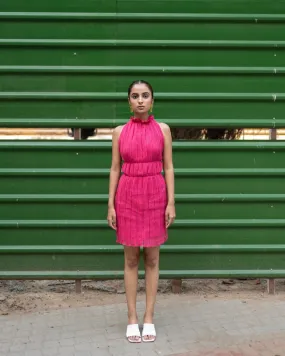 Mia Dress - Bright Pink