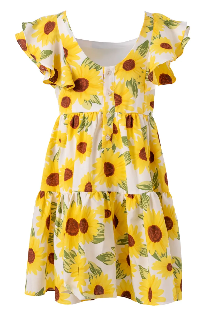 Mini Trixie Dress in Sunflower - FINAL SALE
