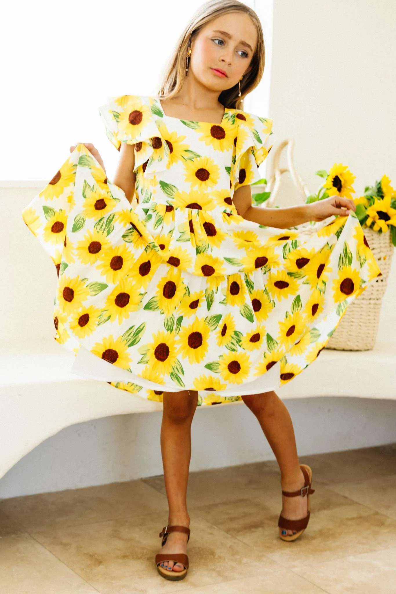 Mini Trixie Dress in Sunflower - FINAL SALE